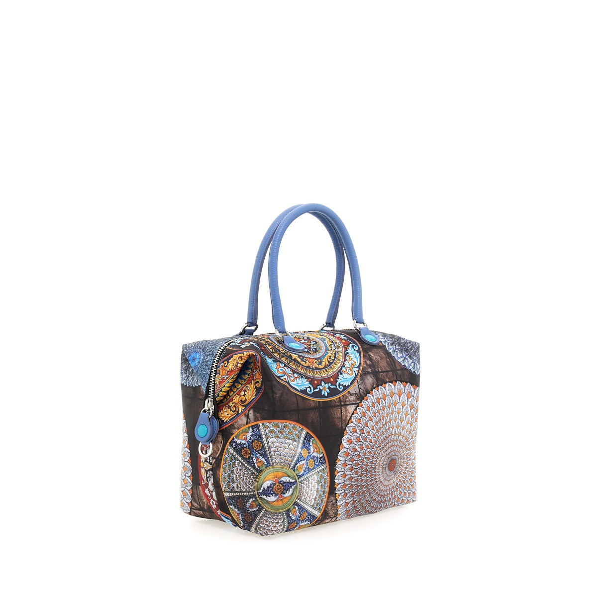 Borsa Donna a Mano con Tracolla GABS G3 Trasformabile in Tessuto stampa Piatti Ravello Large