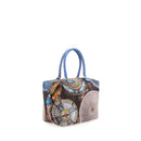 Borsa Donna a Mano con Tracolla GABS G3 Trasformabile in Tessuto stampa Piatti Ravello Large