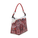 Borsa Donna a Mano con Tracolla GABS G3 PLUS Holiday in Pelle stampa Rosso Jaipur Large