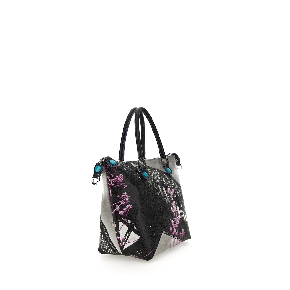 Borsa Donna a Mano con Tracolla GABS G3 PLUS Trasformabile in Pelle stampa Hell Gate Bridge Medium
