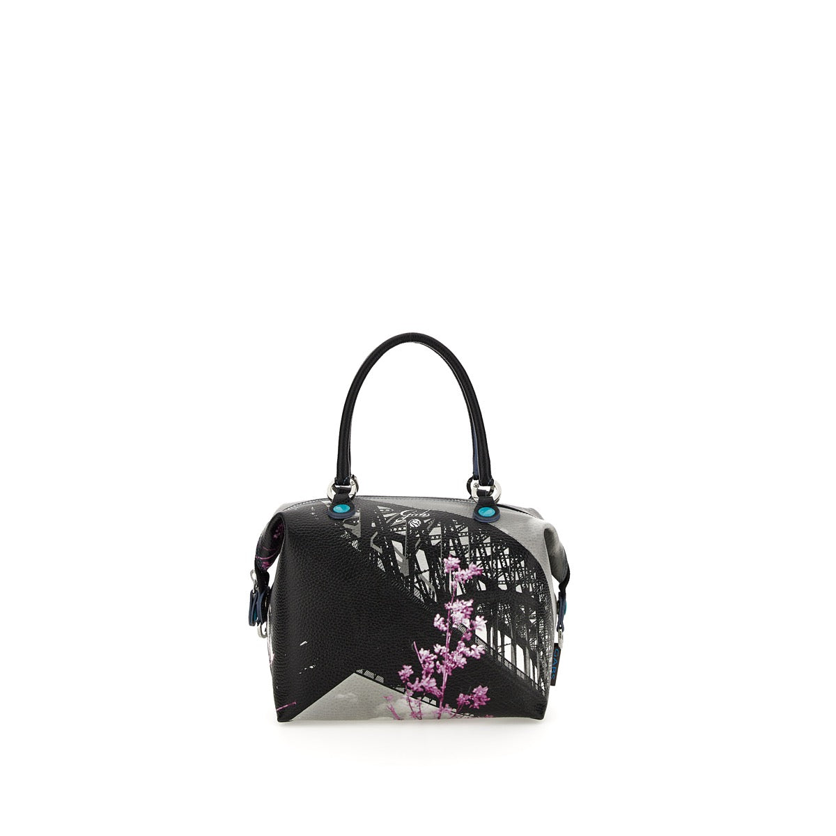 Borsa Donna a Mano con Tracolla GABS G3 PLUS Trasformabile in Pelle stampa Hell Gate Bridge Medium