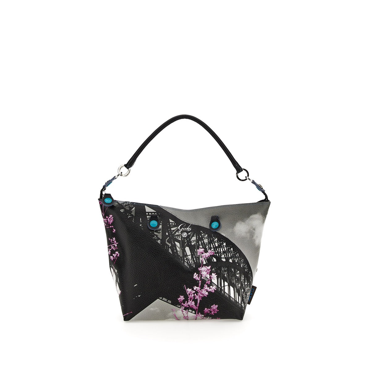 Borsa Donna a Mano con Tracolla GABS G3 PLUS Trasformabile in Pelle stampa Hell Gate Bridge Medium