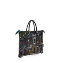 Borsa Donna a Mano con Tracolla GABS G3 PLUS Trasformabile in Pelle stampa Harlem Street Medium