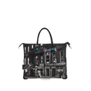 Borsa Donna a Mano con Tracolla GABS G3 PLUS Trasformabile in Pelle stampa Harlem Street Medium