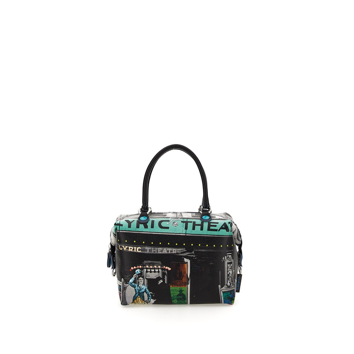 GABS G3 PLUS Wandelbare Damenhandtasche mit Schultergurt aus Leder mit Lyric Theater-Medium-Print