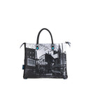 Borsa Donna a Mano con Tracolla GABS G3 PLUS Trasformabile in Pelle stampa Oak and New Chambers Streets Medium