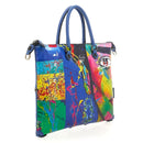 GABS G3 PLUS Damenhandtasche mit Schultergurt aus Frida Medium bedrucktem Leder