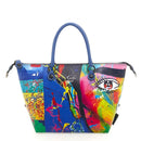 GABS G3 PLUS Damenhandtasche mit Schultergurt aus Frida Medium bedrucktem Leder