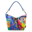 GABS G3 PLUS Damenhandtasche mit Schultergurt aus Frida Medium bedrucktem Leder