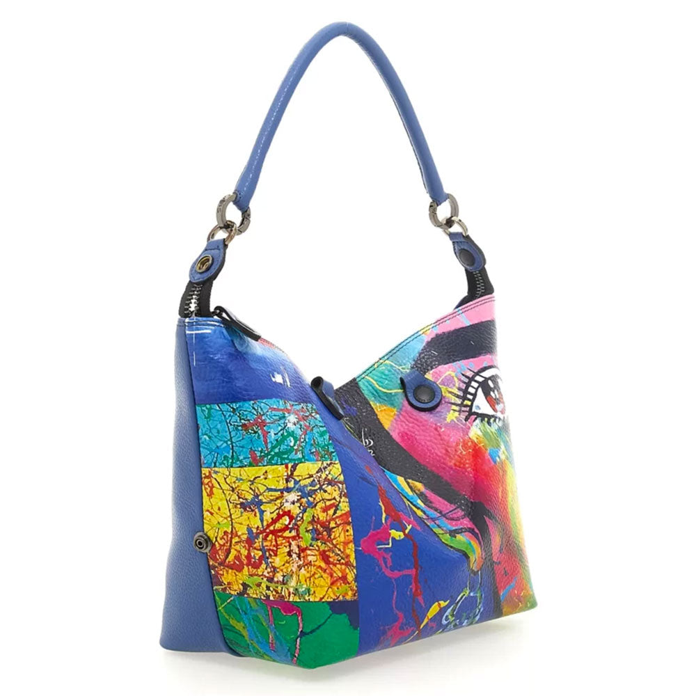 GABS G3 PLUS Damenhandtasche mit Schultergurt aus Frida Medium bedrucktem Leder