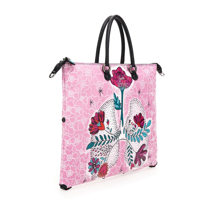 GABS G3 PLUS Wandelbare Damenhandtasche mit Schultergurt aus „Respira“-Leder mit mittlerem Aufdruck