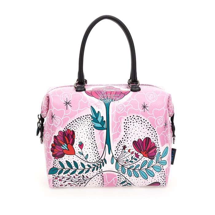 GABS G3 PLUS Wandelbare Damenhandtasche mit Schultergurt aus „Respira“-Leder mit mittlerem Aufdruck