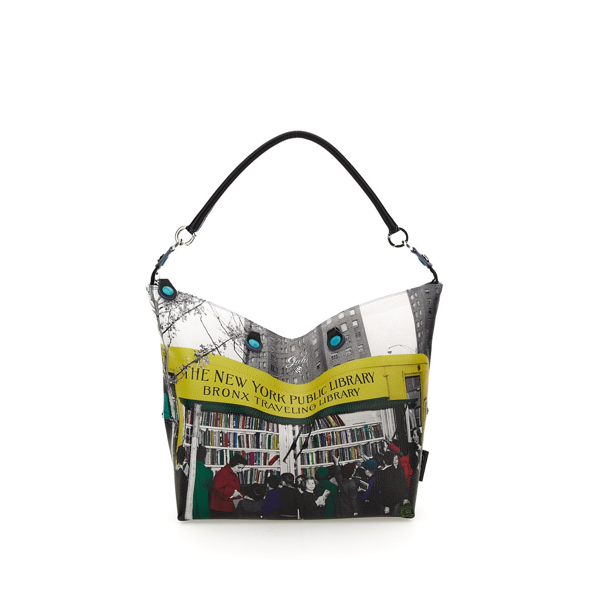 GABS G3 PLUS Wandelbare Damenhandtasche mit Schultergurt aus Leder mit Book Mobile-Großdruck