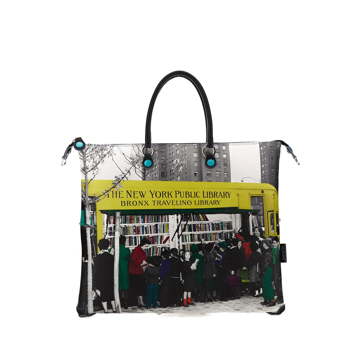 GABS G3 PLUS Wandelbare Damenhandtasche mit Schultergurt aus Leder mit Book Mobile-Großdruck