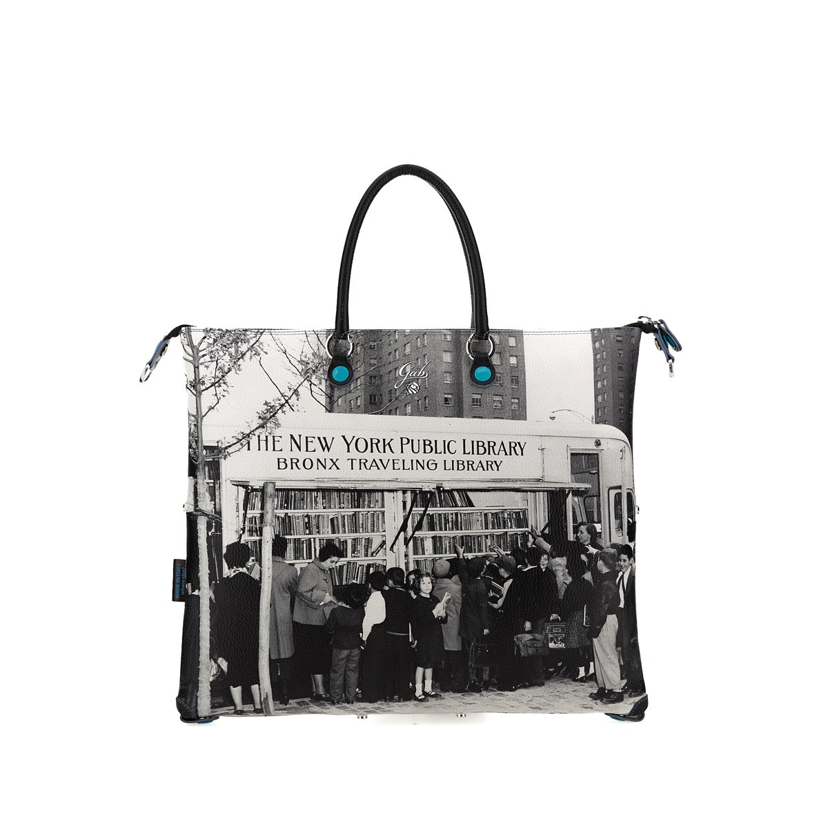 GABS G3 PLUS Wandelbare Damenhandtasche mit Schultergurt aus Leder mit Book Mobile-Großdruck