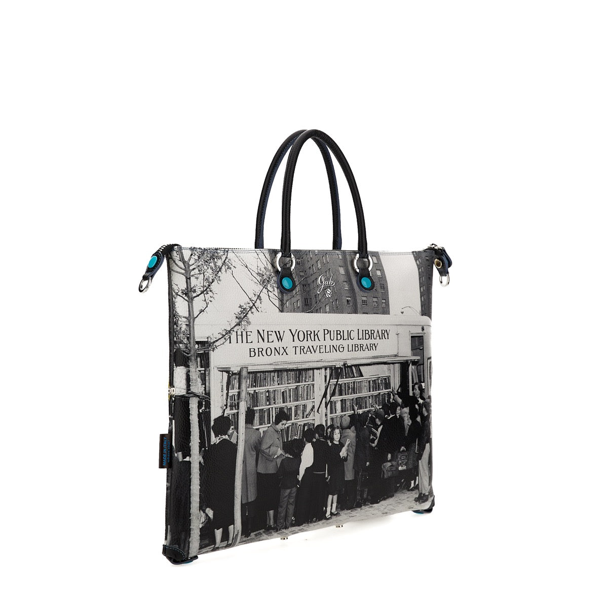 GABS G3 PLUS Wandelbare Damenhandtasche mit Schultergurt aus Leder mit Book Mobile-Großdruck