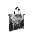 GABS G3 PLUS Wandelbare Damenhandtasche mit Schultergurt aus Leder mit Book Mobile-Großdruck