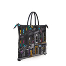 GABS G3 PLUS Wandelbare Damenhandtasche mit Schultergurt aus Leder mit Harlem Street-Großdruck
