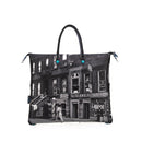 GABS G3 PLUS Wandelbare Damenhandtasche mit Schultergurt aus Leder mit Harlem Street-Großdruck