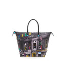 GABS G3 PLUS Wandelbare Damenhandtasche mit Schultergurt aus Leder mit Harlem Street-Großdruck