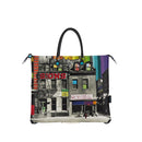 Borsa Donna a Mano con Tracolla GABS G3 PLUS Trasformabile in Pelle stampa Broome Street Large