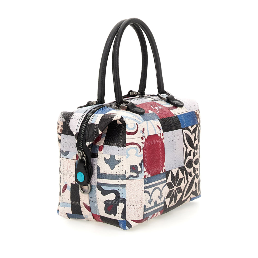 Borsa A Secchiello Gabs GABRIELLE Taglia M | Pelle BULL Opaca Con Accessori Oro | Made In Italy | Tracolla Regolabile E Shopping Bag Inclusa | Dimensioni 22x10x22 Cm
