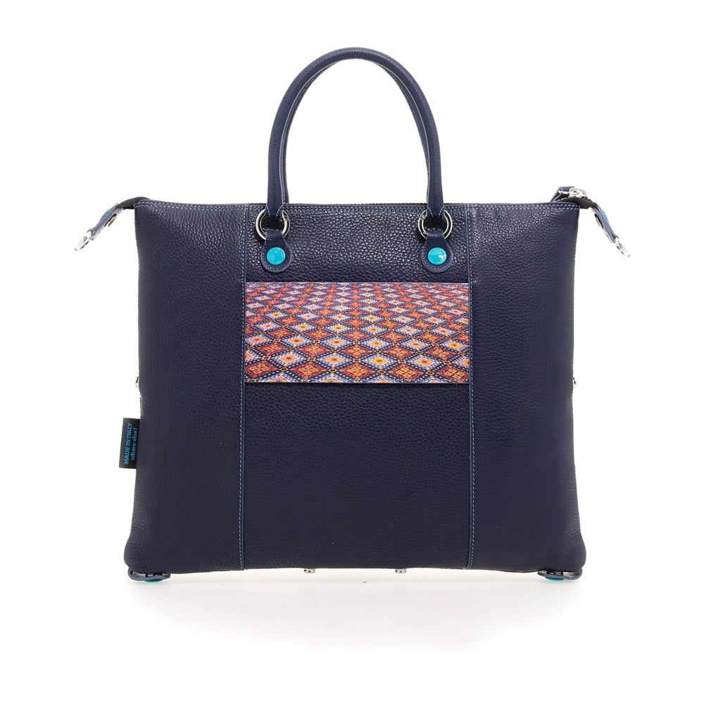 GABS G3 PLUS Holiday Damenhandtasche mit Schultergurt aus Junagarh-Leder mit mittlerem Kachelmuster