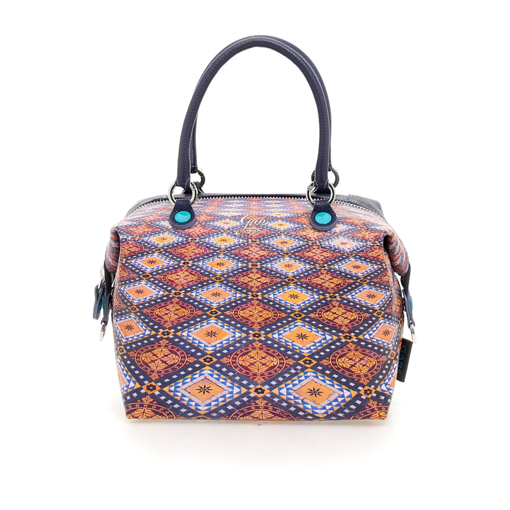 GABS G3 PLUS Holiday Damenhandtasche mit Schultergurt aus Junagarh-Leder mit mittlerem Kachelmuster