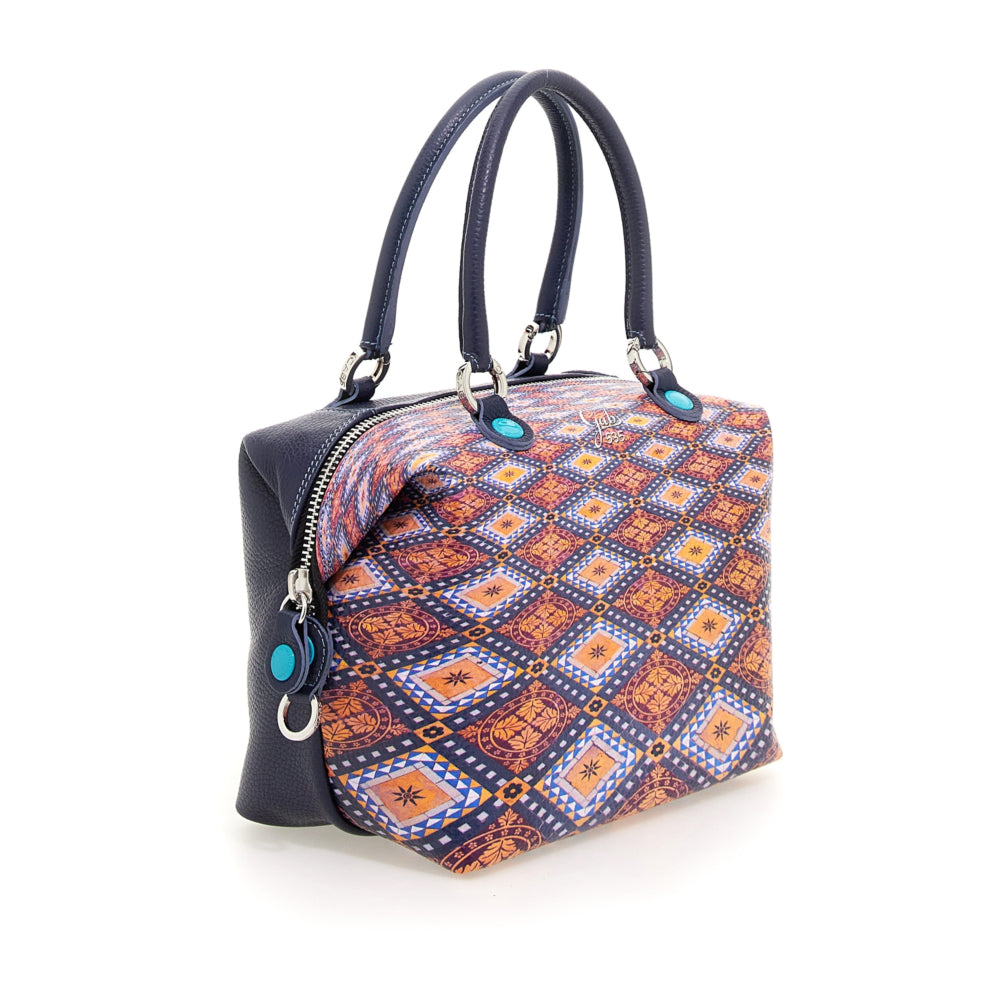 GABS G3 PLUS Holiday Damenhandtasche mit Schultergurt aus Junagarh-Leder mit mittlerem Kachelmuster