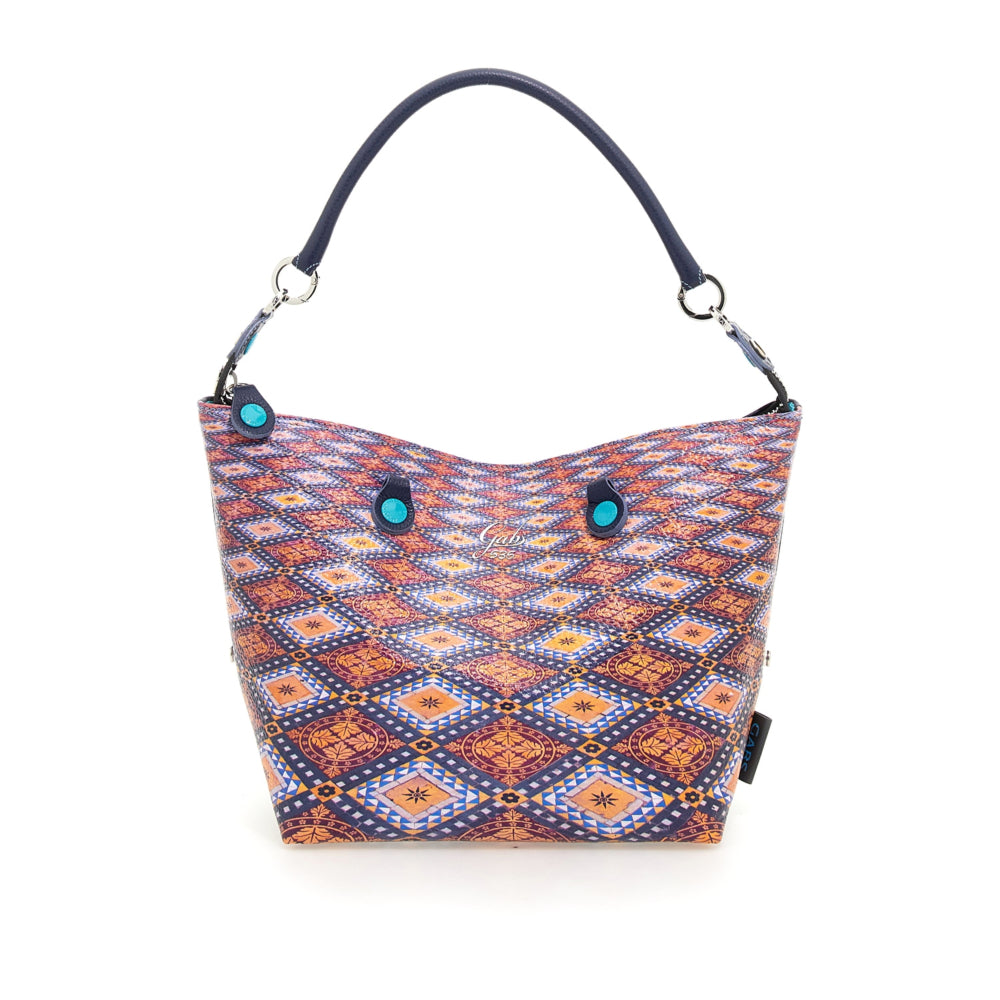 GABS G3 PLUS Holiday Damenhandtasche mit Schultergurt aus Junagarh-Leder mit mittlerem Kachelmuster