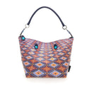 GABS G3 PLUS Holiday Damenhandtasche mit Schultergurt aus Junagarh-Leder mit mittlerem Kachelmuster