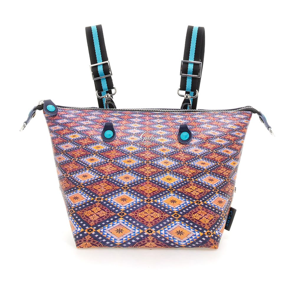 GABS G3 PLUS Holiday Damenhandtasche mit Schultergurt aus Junagarh-Leder mit mittlerem Kachelmuster