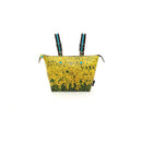 GABS G3 PLUS Holiday Damenhandtasche mit Schultergurt aus mittelgroßem Leder mit Sonnenblumenmuster