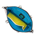 GABS G3 PLUS Holiday Damenhandtasche mit Schultergurt aus mittelbeigefarbenem Leder mit Pfingstrosenmuster