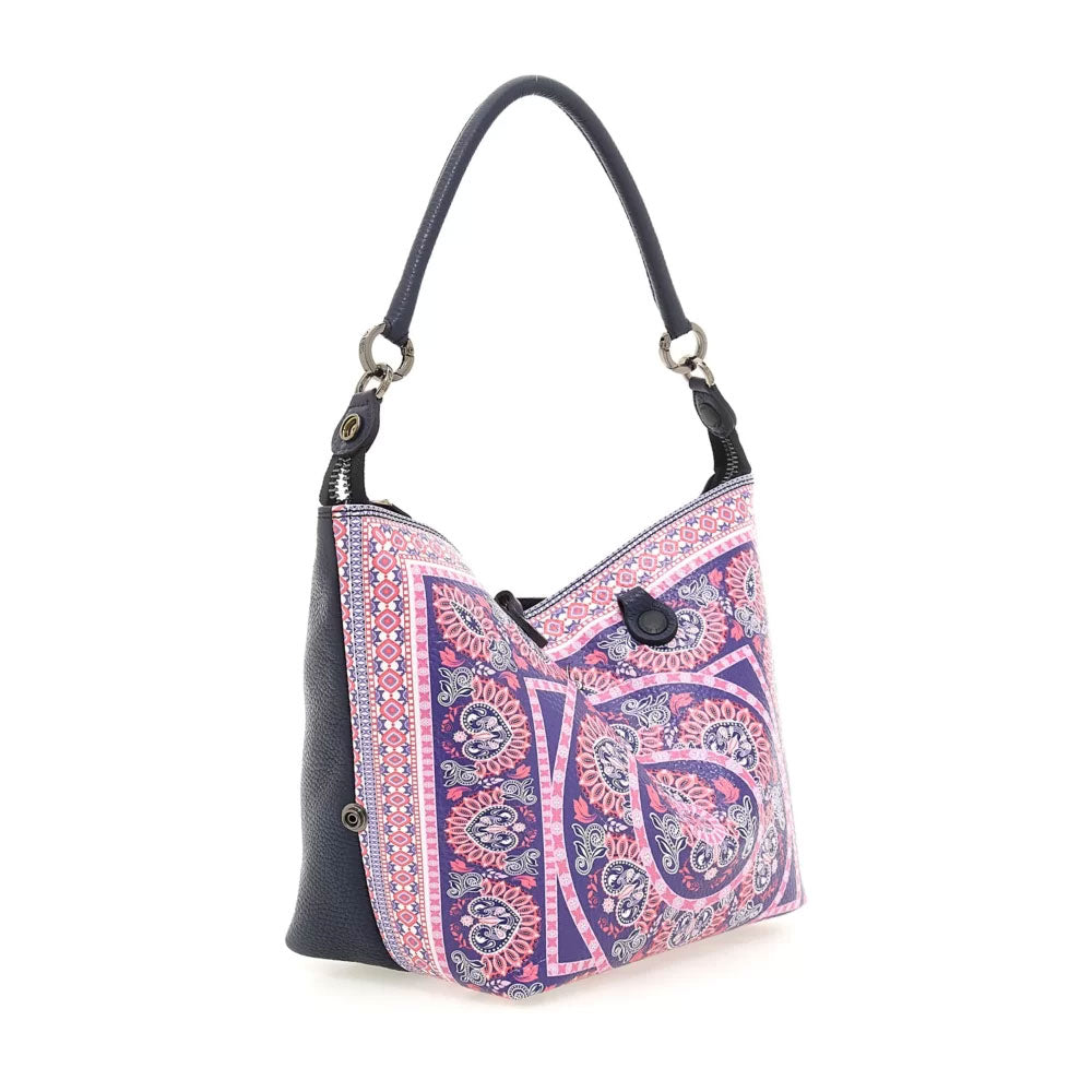 GABS G3 PLUS Holiday Damenhandtasche mit Schultergurt aus Leder mit mittlerem Mandala-Print