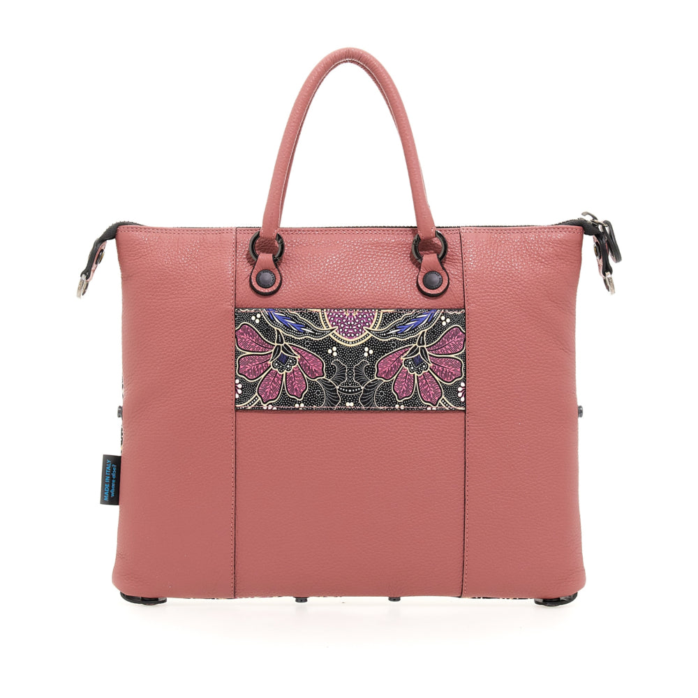 GABS G3 PLUS Holiday Damenhandtasche mit Schultergurt aus Leder mit mittlerem Afrika-Print