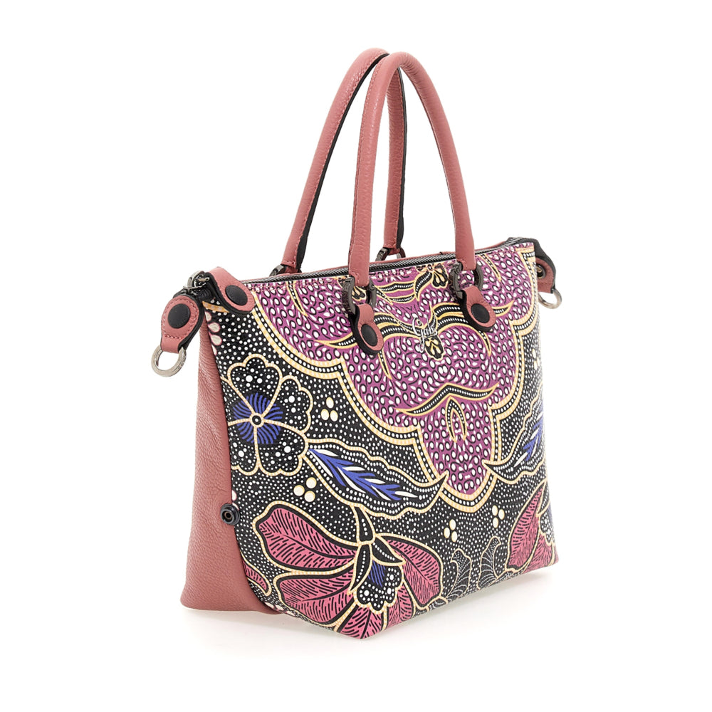 GABS G3 PLUS Holiday Damenhandtasche mit Schultergurt aus Leder mit mittlerem Afrika-Print