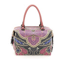 GABS G3 PLUS Holiday Damenhandtasche mit Schultergurt aus Leder mit mittlerem Afrika-Print