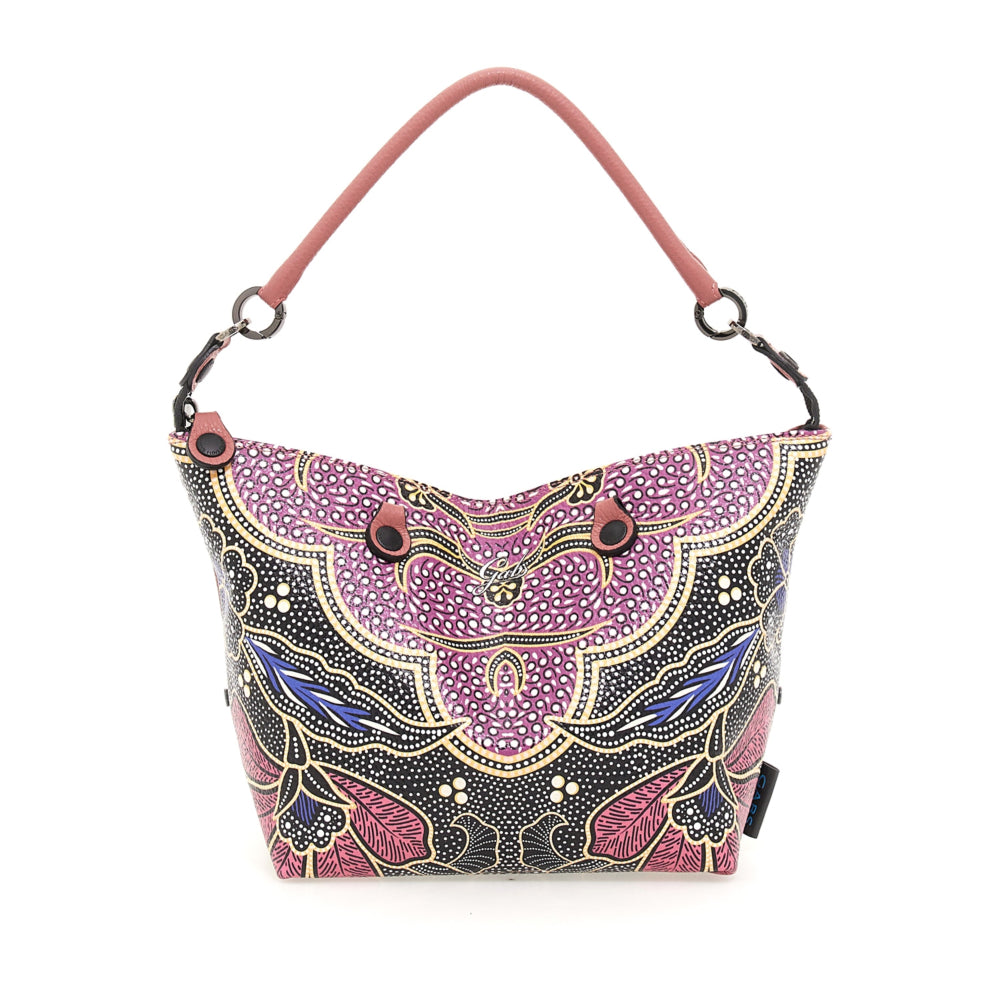 GABS G3 PLUS Holiday Damenhandtasche mit Schultergurt aus Leder mit mittlerem Afrika-Print