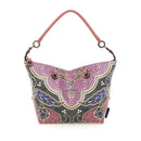 GABS G3 PLUS Holiday Damenhandtasche mit Schultergurt aus Leder mit mittlerem Afrika-Print