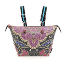 GABS G3 PLUS Holiday Damenhandtasche mit Schultergurt aus Leder mit mittlerem Afrika-Print