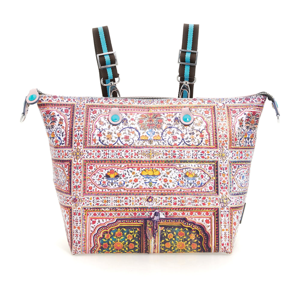 GABS G3 PLUS Holiday Damenhandtasche mit Schultergurt aus Leder mit Porta Junagarh-Großdruck