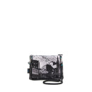 GABS Beyoncé-Clutch mit abnehmbarem Schultergurt aus Leder mit Eichen- und New Chambers Streets Media-Print