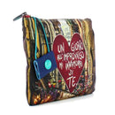 GABS Beyoncé-Clutch mit abnehmbarem Schultergurt aus Stoff mit Quartieri Spagnoli Napoli-Print