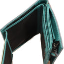 Damenbrieftasche mit Knopf GABS Gmoney14 aus Leder mit Rosendruck