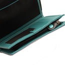 Damenbrieftasche mit Knopf GABS Gmoney14 aus Leder mit Rosendruck