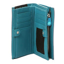 GABS Gmoney14 Damen-Geldbörse mit Knopf aus bedrucktem Fruti Passion-Leder