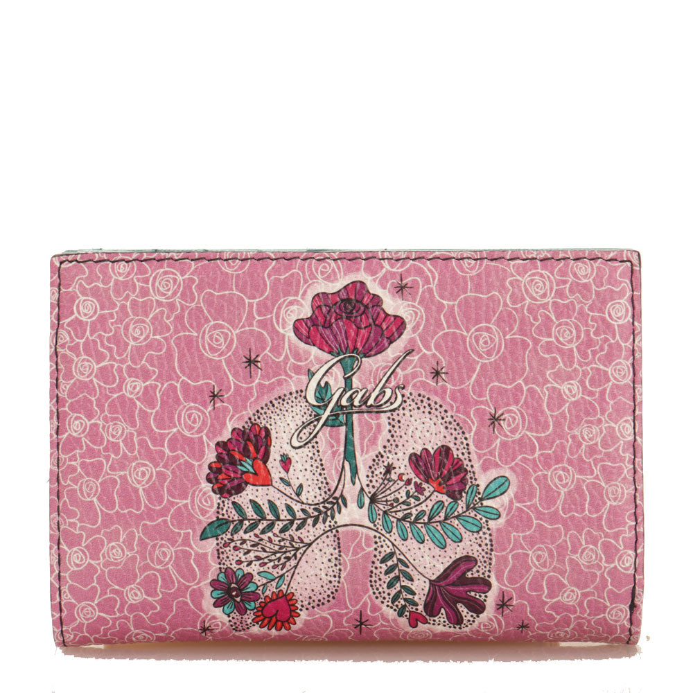 Portafoglio Donna Con Bottone GABS Gmoney14 In Pelle Stampa Fruti - 3