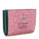 Damenbrieftasche mit GABS Gmoney14 Lab Button aus Leder mit Respira-Print