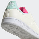 Scarpe Donna ADIDAS Sneakers linea Stan Smith Vegan colore Bianco Verde Acqua e Rosa